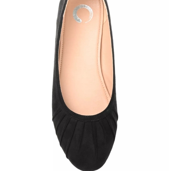 Journee Collection Tannya Tru Comfort Foam Flat Black -8 - Picture 4 of 9